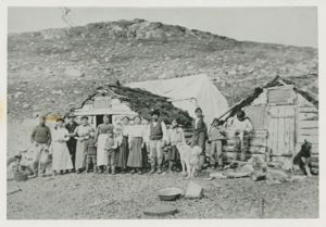 Image: Group of Eskimos [Inuit]  [Fred Merkeratsuk family]